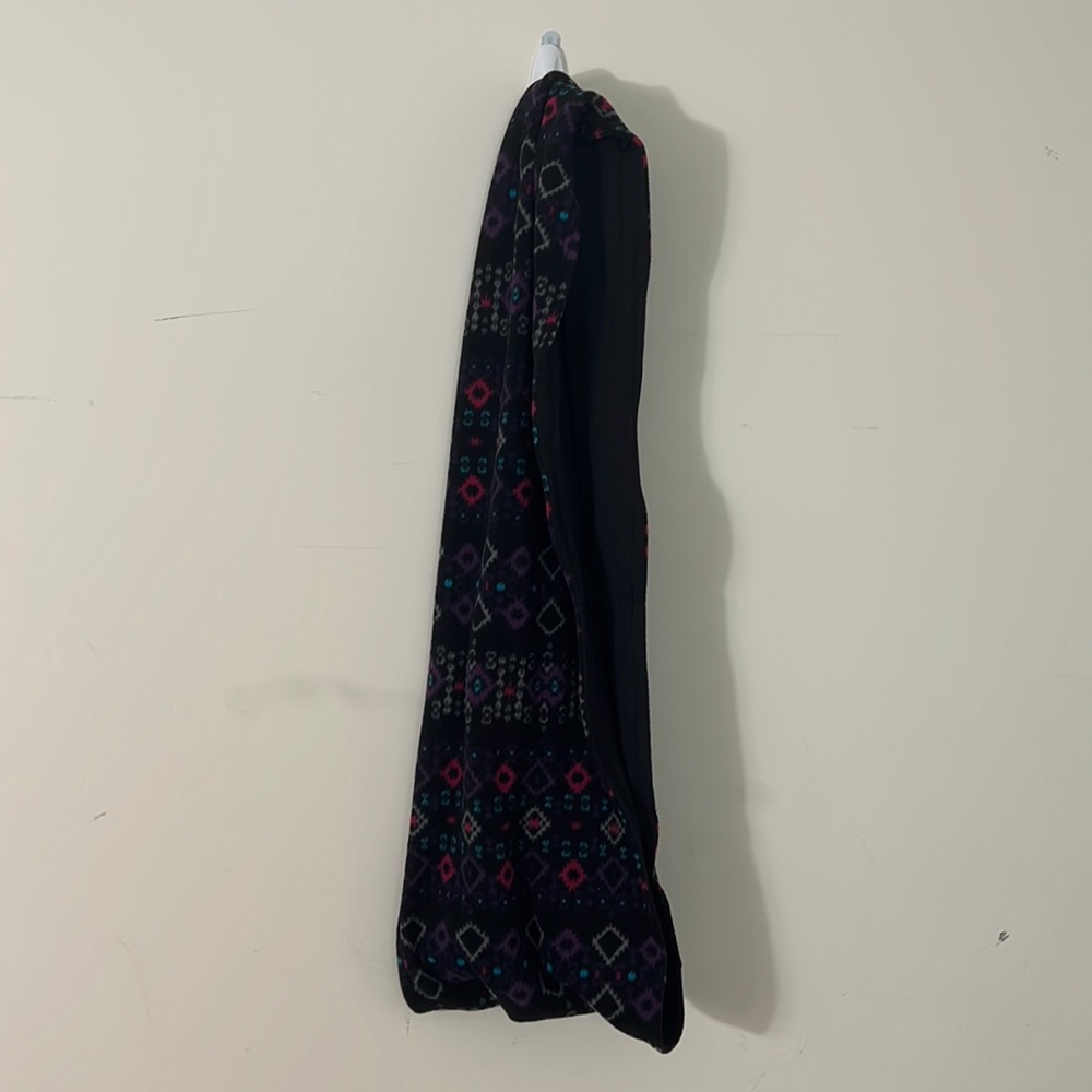 Dark Colored Patterned Winter Scarf